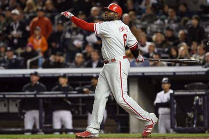 Ryan Howard as seen with the Philadelphia Phillies before a game against the Baltimore Orioles on June 16, 2015
