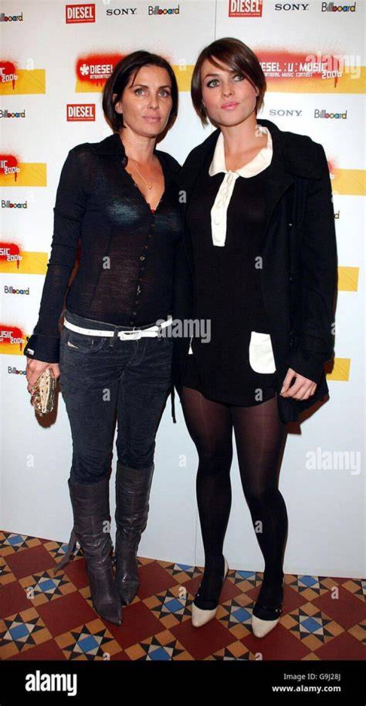 Sadie Frost (Right) with Holly Davidson in Soho, London in May 2018