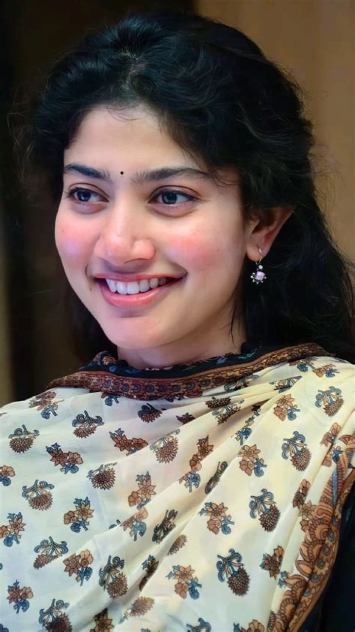 Sai Pallavi as seen in a picture taken at the MCA pre release event in December 2017