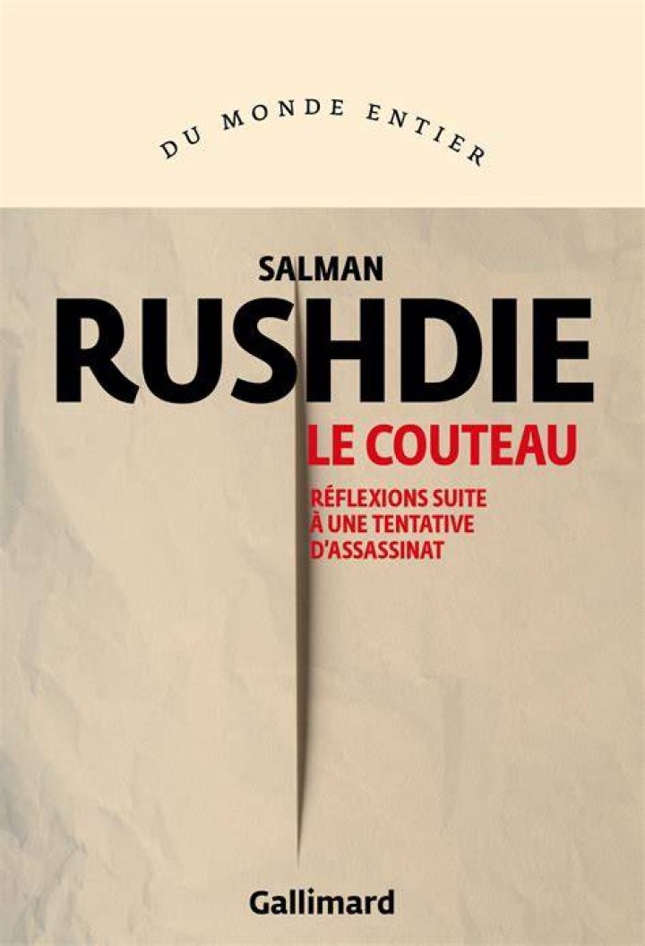Salman Rushdie at Le Livre sur la Place as seen in September 2018