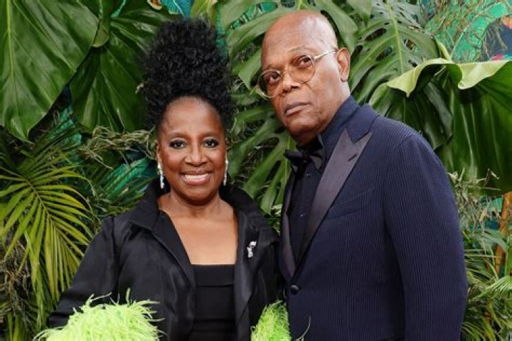 Samuel L. Jackson and LaTanya Richardson Jackson at the American Theatre Wing's Gala in September 2015