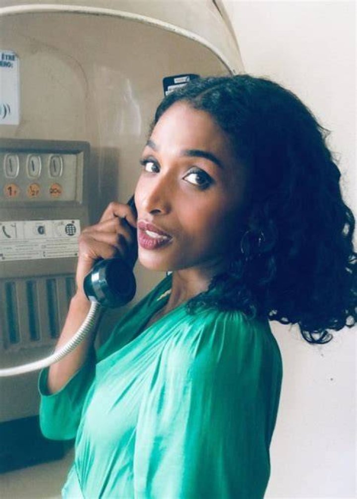 Sara Martins on the sets of a TV Show in July 2019