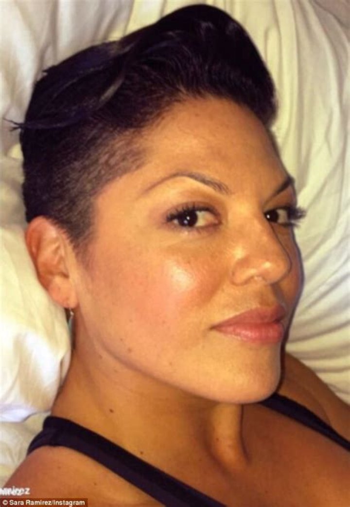 Sara Ramirez in a selfie in January 2018