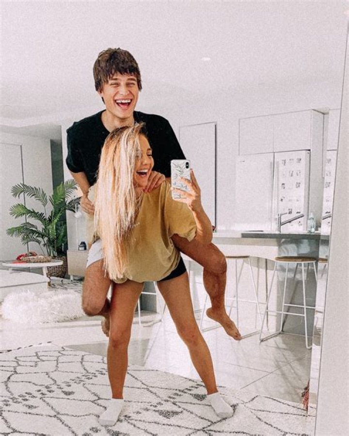 Sarah Betts and Kane Foster as seen in April 2019