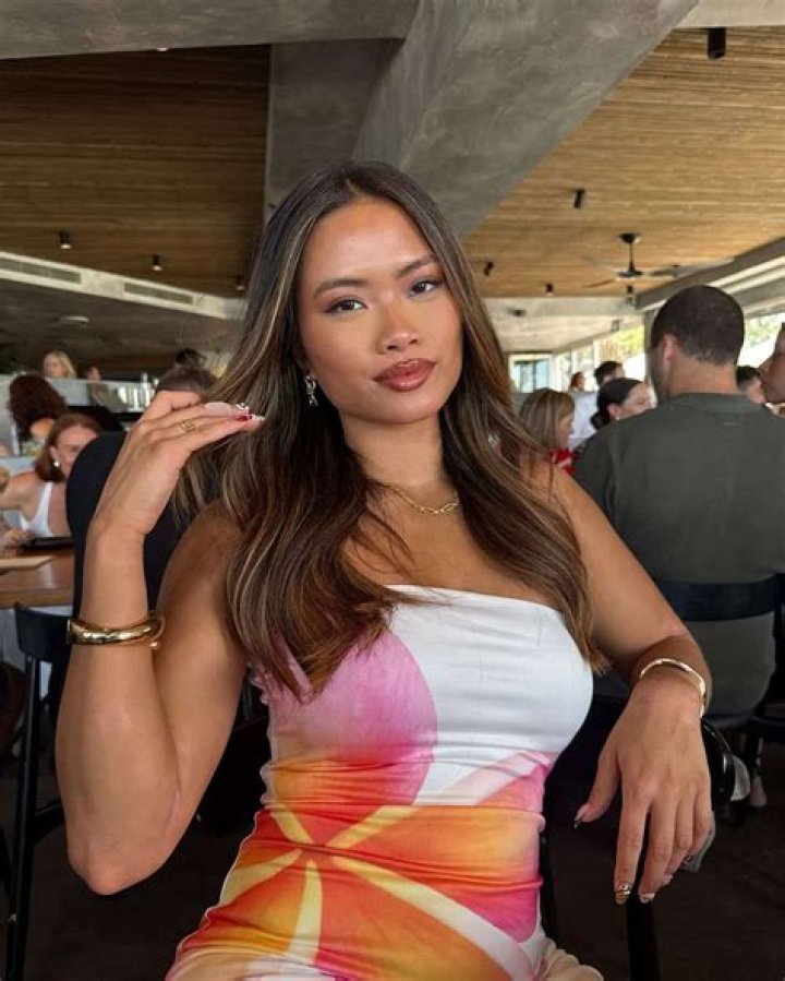Sarah Magusara as seen in a Christmas picture alongside her family in Brisbane, Queensland, Australia in December 2019