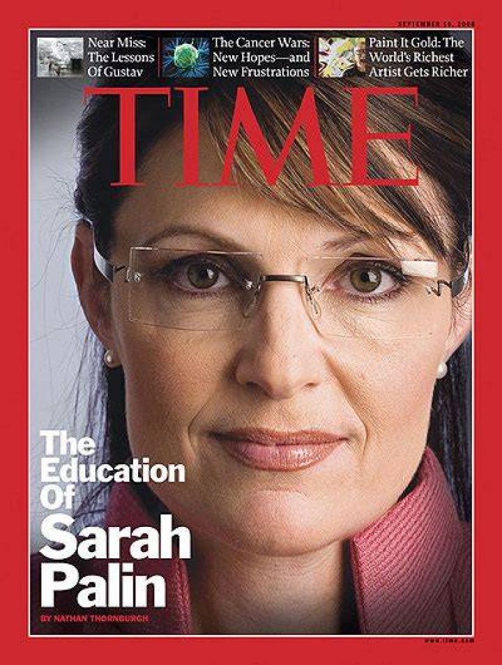Sarah Palin at the Time 100 Gala in May 2010