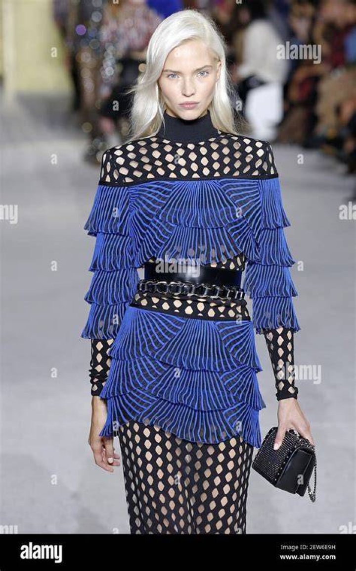 Sasha Luss walking the runway at the Michael Kors Spring Summer 2014 show