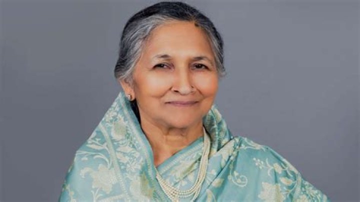 Savitri Jindal as seen in a picture that was taken in the past