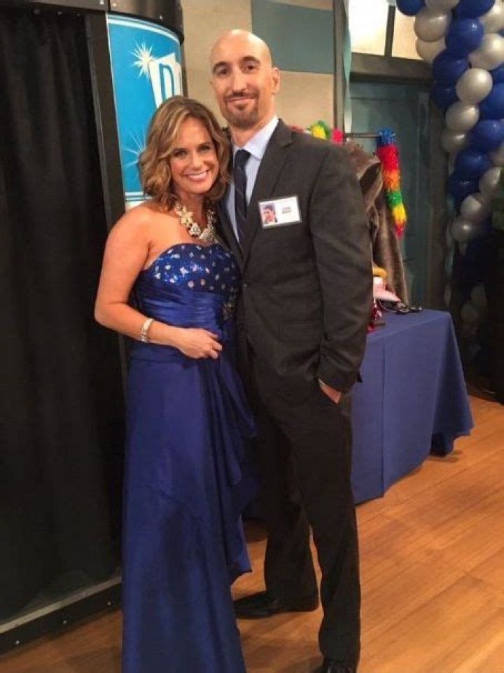 Scott Menville and Andrea Barber as seen in December 2016