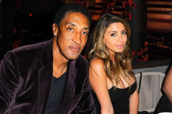 Scottie Pippen with his wife Larsa Pippen on March 16, 2016 in Miami