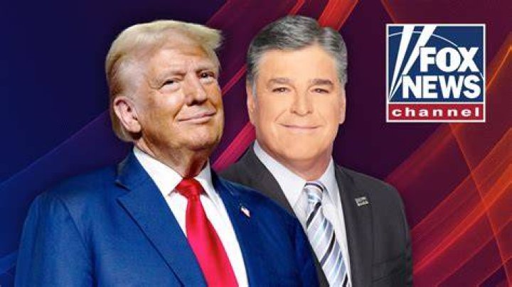 Sean Hannity (Right) and Donald Trump speaking at the 2015 Conservative Political Action Conference (CPAC) in National Harbor, Maryland