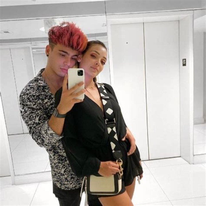 Sebastian Villalobos with his girlfriend Maria Laura as seen in October 2019