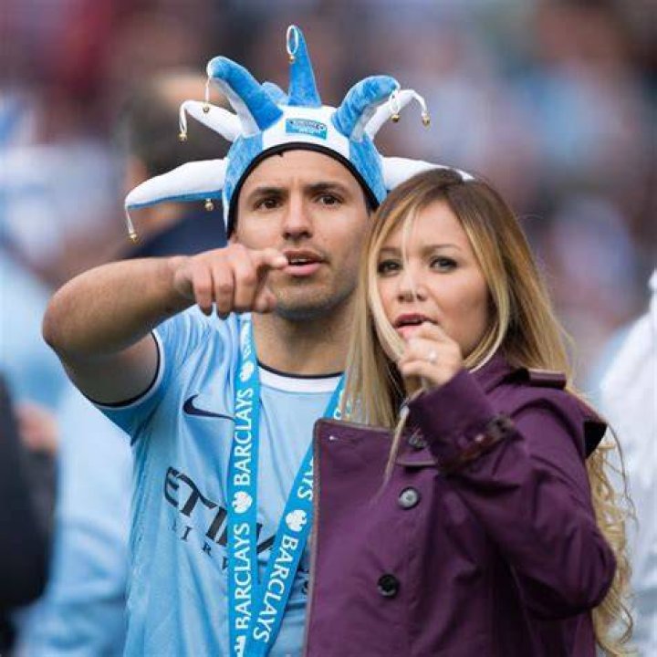Sergio Aguero girlfriend Karina Tejeda charity event