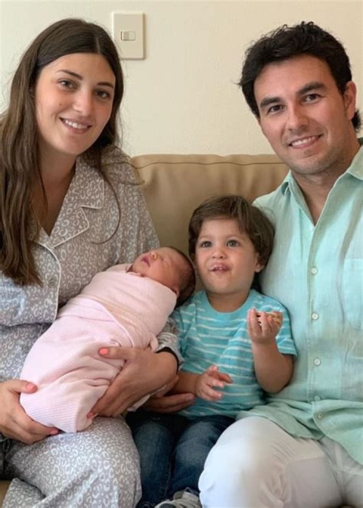 Sergio P&eacute;rez with his family, as seen in September 2019