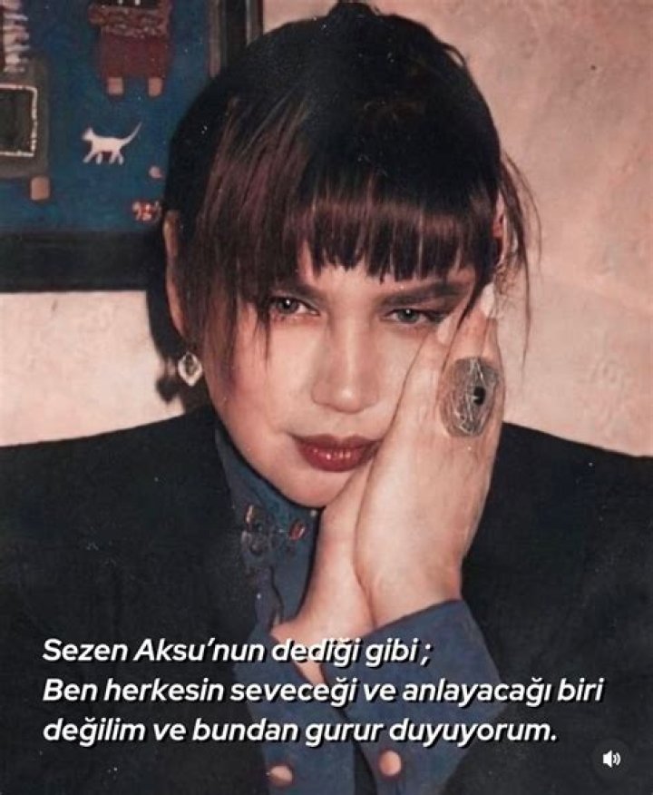 Sezen Aksu in an Instagram post as seen in December 2017