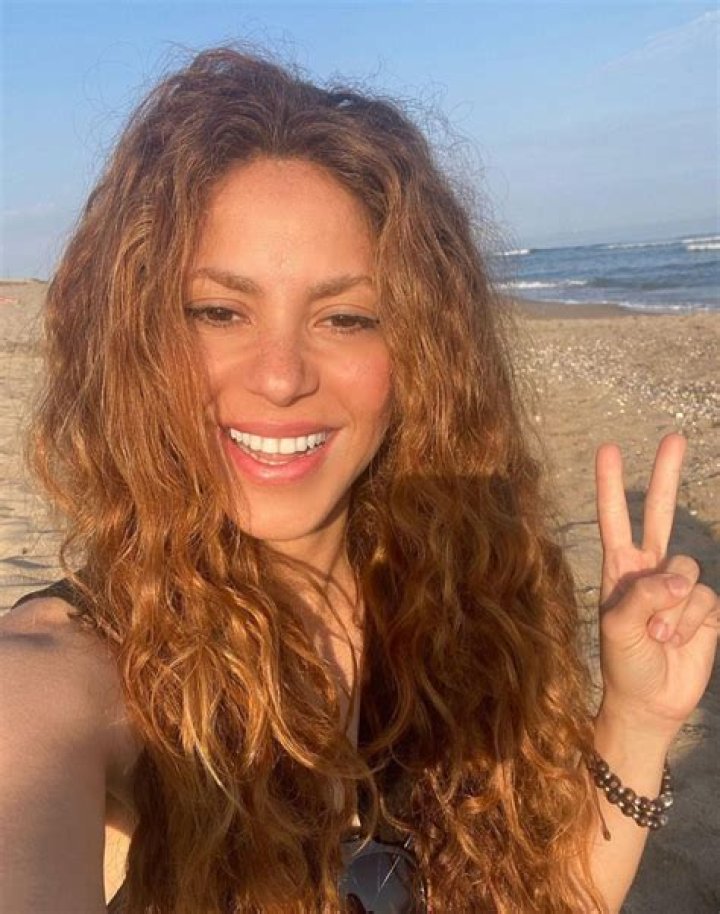 Shakira in an Instagram selfie in April 2018