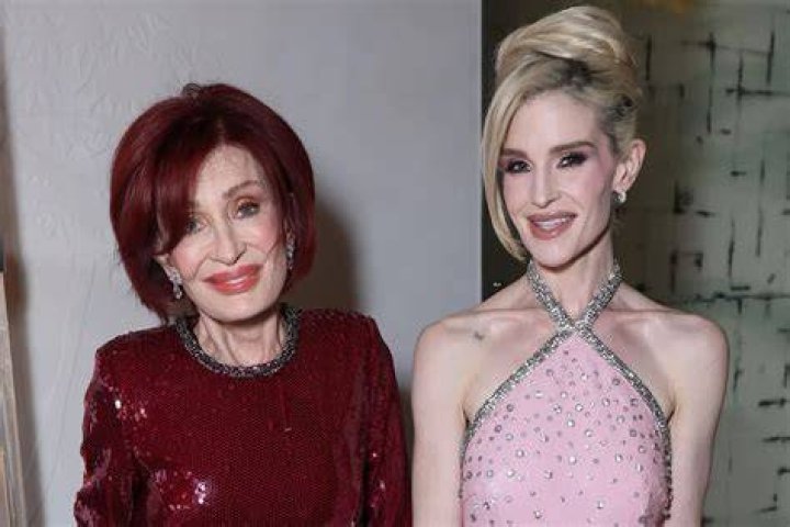 Sharon Osbourne with her daughter Kelly Osbourne at the red carpet of the 38th People's Choice Awards on January 11, 2012, in Los Angeles, California