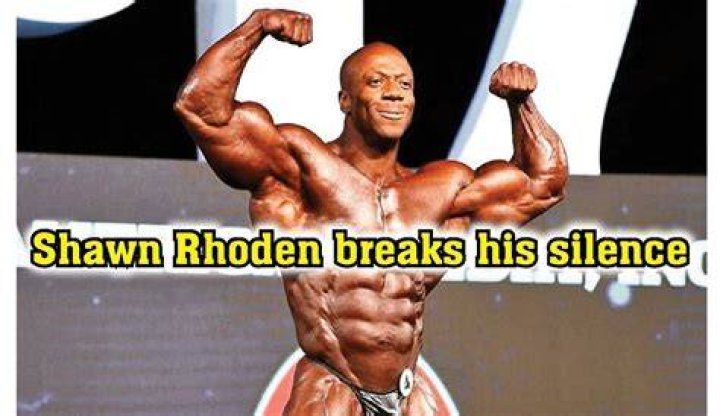 Shawn Rhoden showing his spectacular build in a picture in July 2012