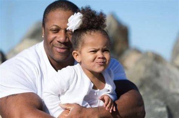 Shawn Rhoden with his daughter in June 2018