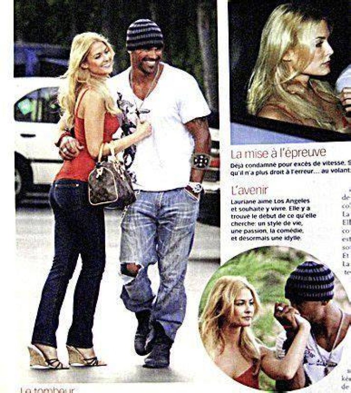 Shemar Moore and Lauriane Gilli&eacute;ron during an outing in 2007