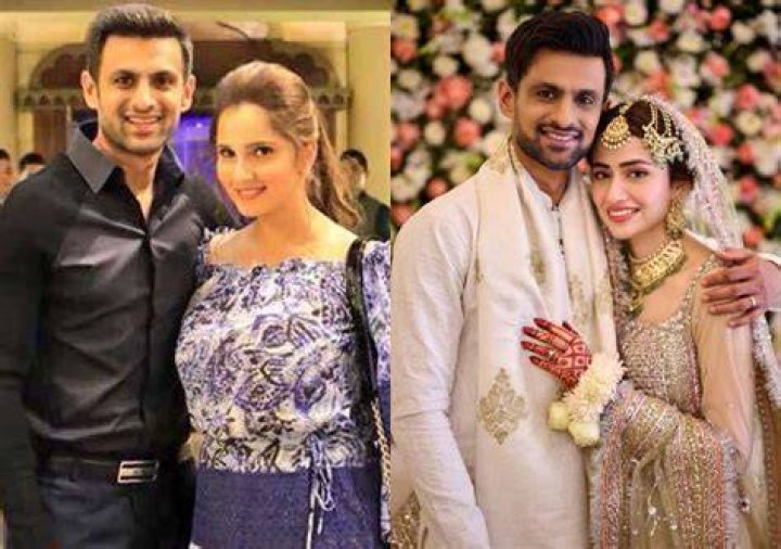 Shoaib Malik and Sania Mirza, as seen in April 2019