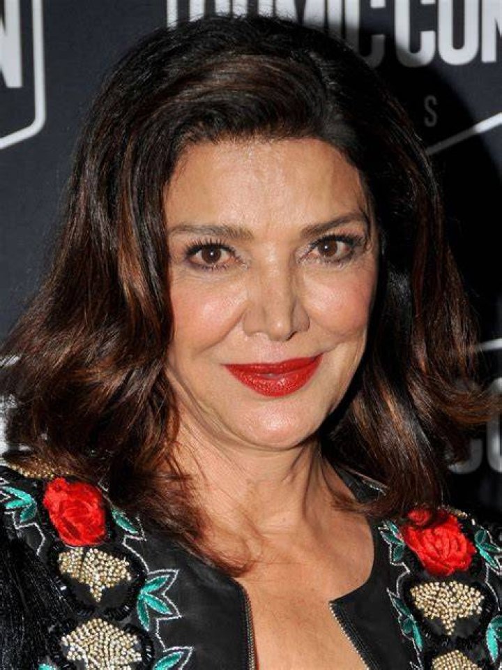 Shohreh Aghdashloo as seen in a picture that was taken with her spouse Houshang Touzie in February 2022, at the Geffen Playhouse