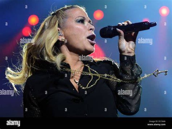 Singer Anastacia performs during the 'Willkommen bei Carmen Nebel' show at GETEC Arena on June 7, 2014 in Magdeburg, Germany