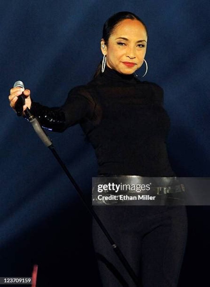 Singer and songwriter Sade