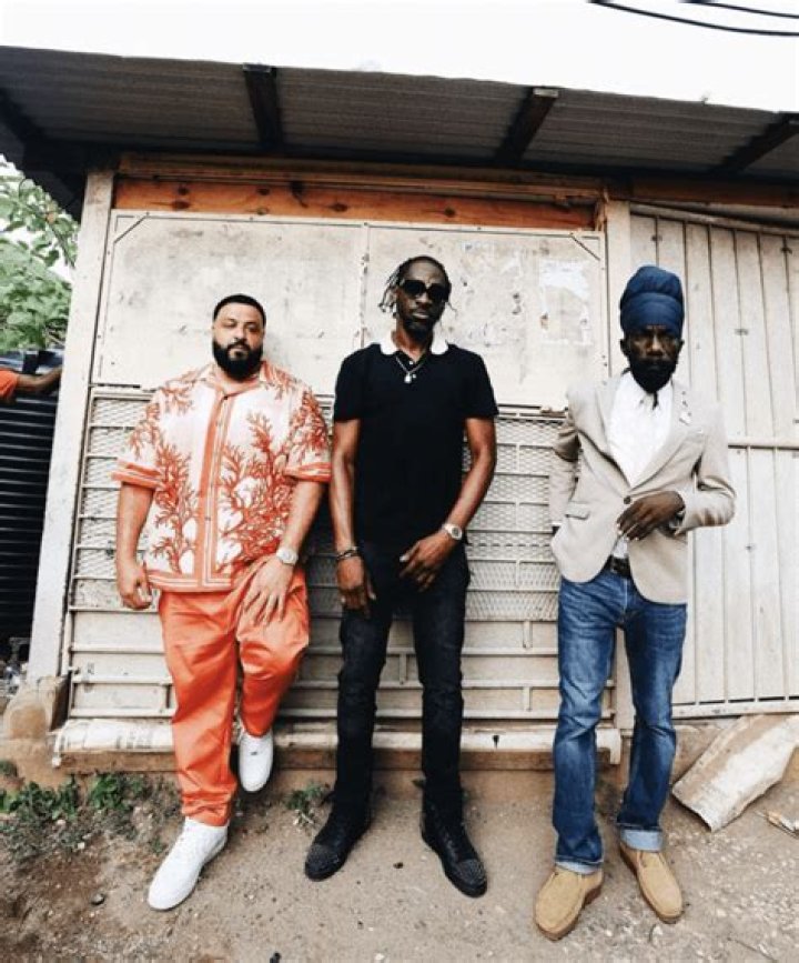 Skillibeng (Right) and DJ Khaled as seen in August 2022
