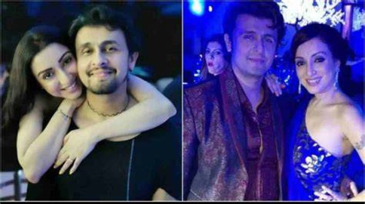 Sonu Nigam and Madhurima Nigam as seen in September 2017