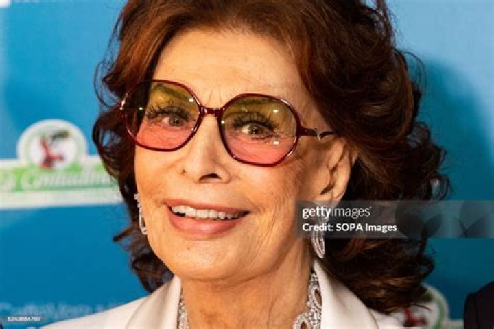 Sophia Loren as seen in a picture taken at the Cannes Film Festival in May 2014