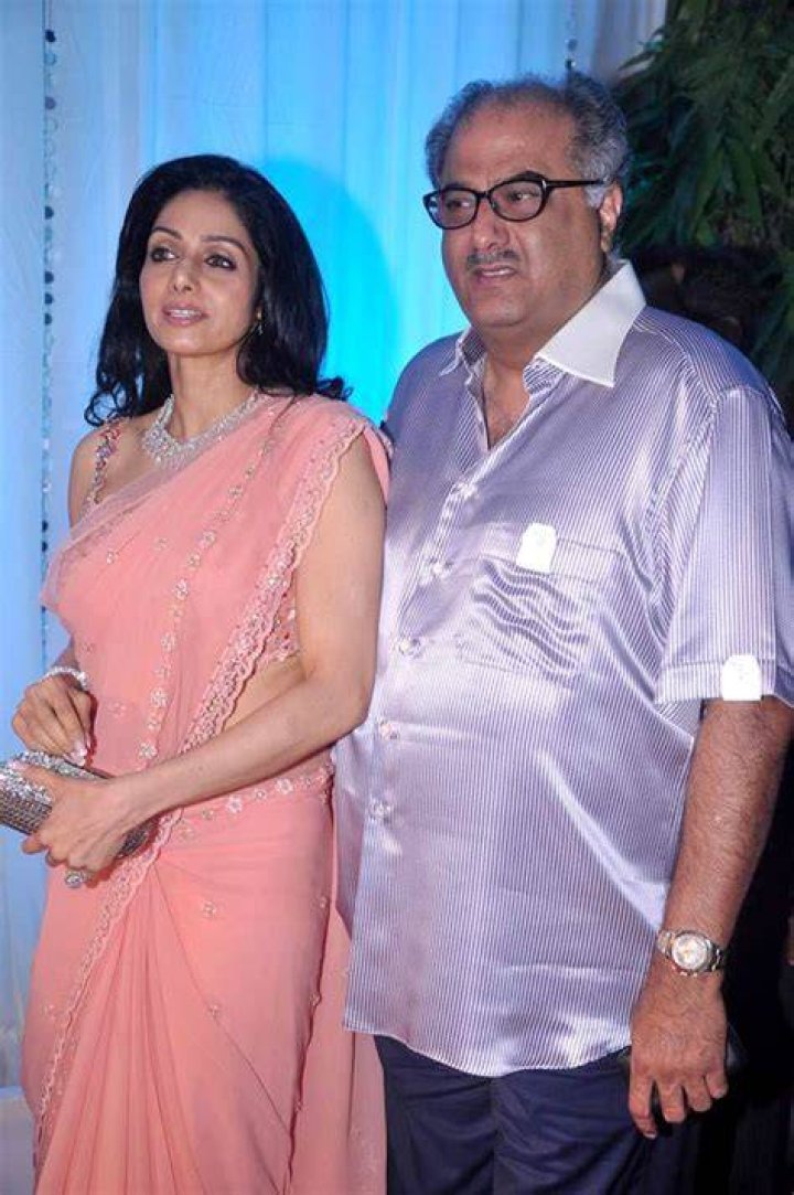 Sridevi and Boney Kapoor at Esha Deol's wedding reception in 2012