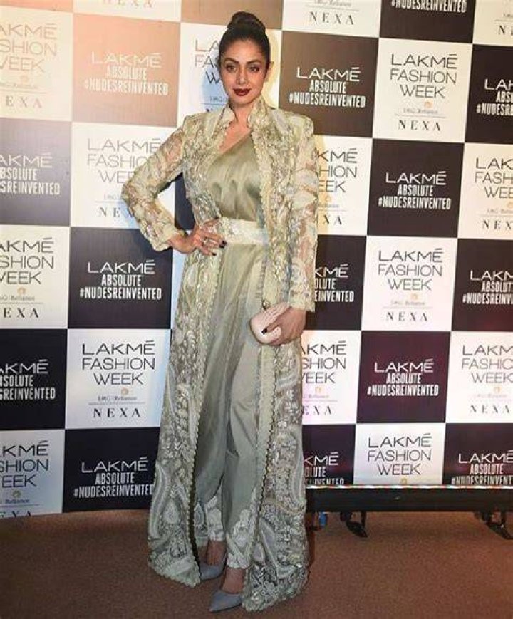 Sridevi at Lakme Fashion Week 2010 during Neeta Lulla's show