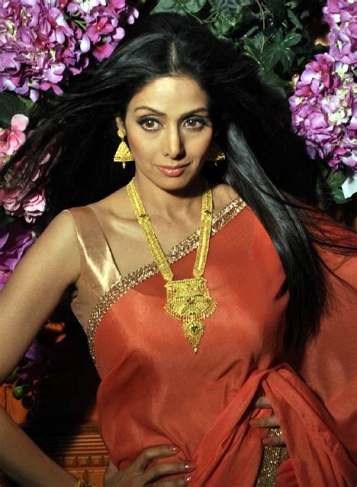Sridevi at photoshoot for Tanishq Jewelry in 2013