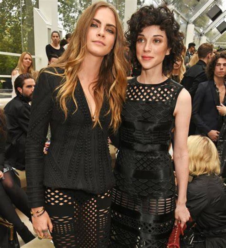 St. Vincent at London Fashion Week on September 15, 2016