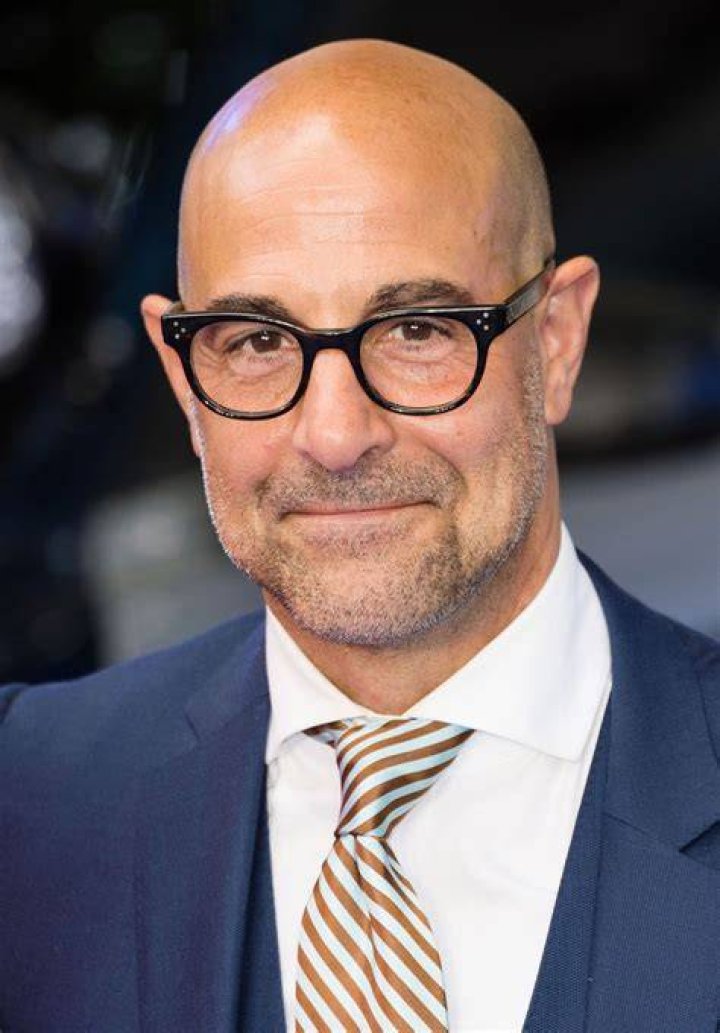 Stanley Tucci as seen while posing for a picture alongside actress Melanie Specht in August 2014