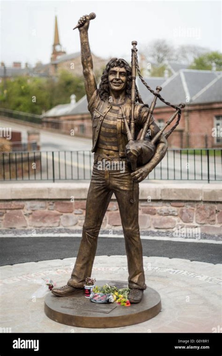 Statue of Bon Scott in Fremantle, Western Australia