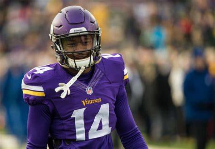 Stefon Diggs with the Minnesota Vikings during a game against the Washington Redskins on November 12, 2017