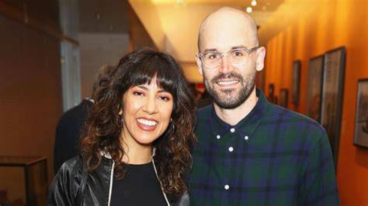Stephanie Beatriz with Brad Hoss at Thirsty Crow in October 2018