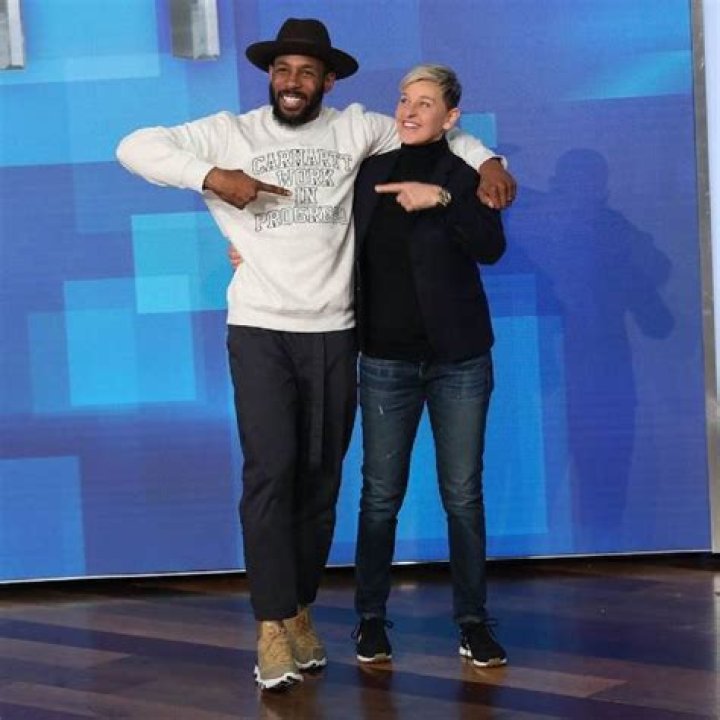 Stephen Boss seen with Ellen DeGeneres in January 2022