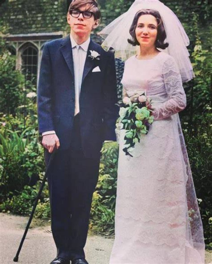 Stephen Hawking and Jane Wilde at the release of Hawking biopic “The Theory of Everything” in December 2014