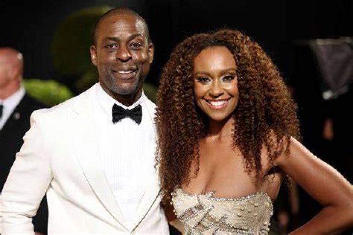Sterling K. Brown with Ryan Michelle Bathe in October 2017