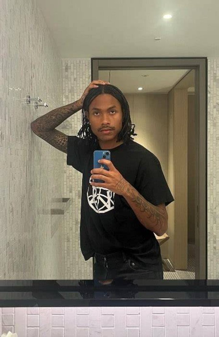 Steve Lacy as seen while taking a mirror selfie in July 2022