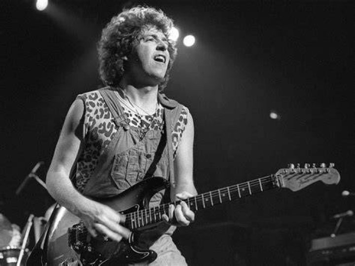 Steve Lukather performing at a concert in 2005