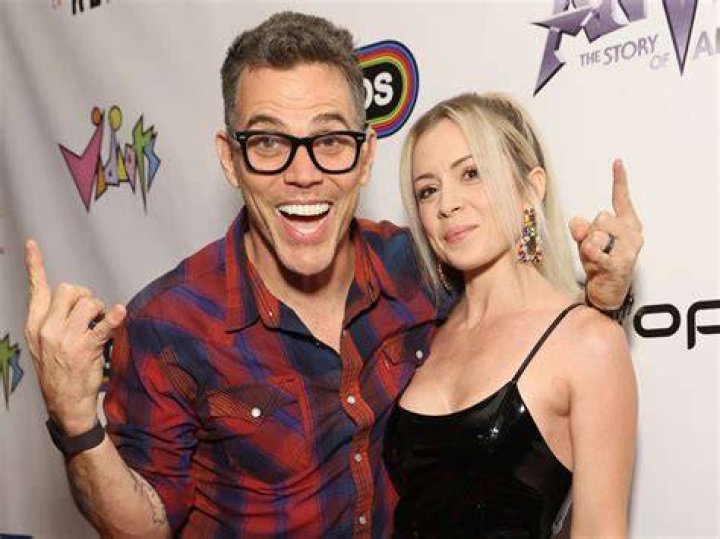 Steve-O and Lux Wright, as seen in March 2022