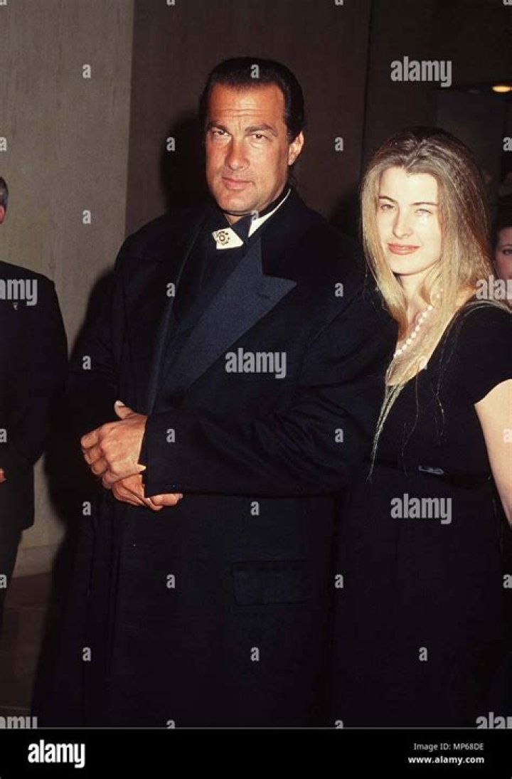 Steven Seagal with his wife in August 2018