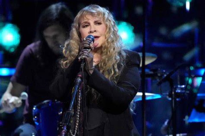 Stevie Nicks onstage at a concert in Zurich in 1980