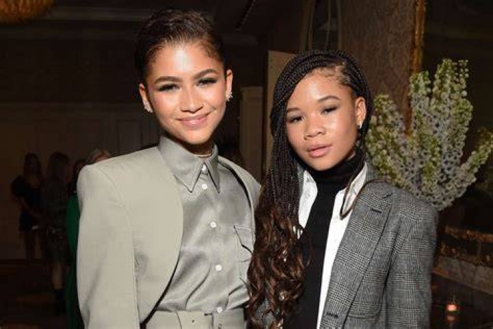 Storm Reid (Right) and Zendaya at Sony Pictures Studios in April 2018