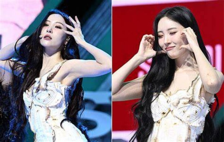 Sunmi during a performance in March 2018