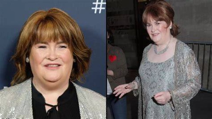 Susan Boyle after completing filming the advertisement for 'Home For Christmas'